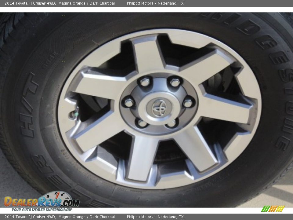 2014 Toyota FJ Cruiser 4WD Magma Orange / Dark Charcoal Photo #5