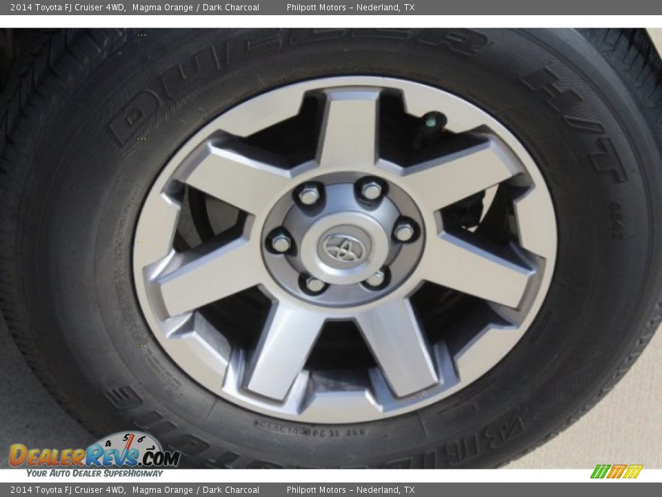 2014 Toyota FJ Cruiser 4WD Magma Orange / Dark Charcoal Photo #6