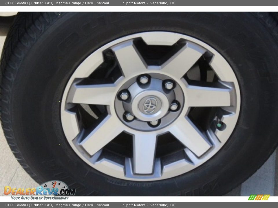 2014 Toyota FJ Cruiser 4WD Magma Orange / Dark Charcoal Photo #10