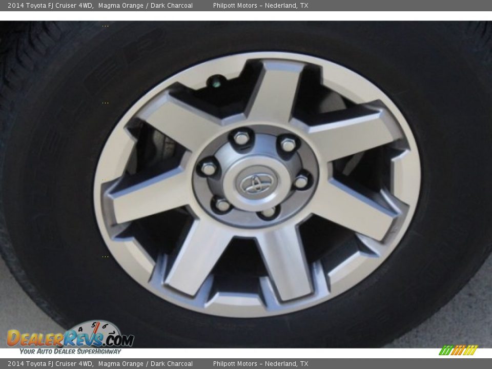 2014 Toyota FJ Cruiser 4WD Magma Orange / Dark Charcoal Photo #11