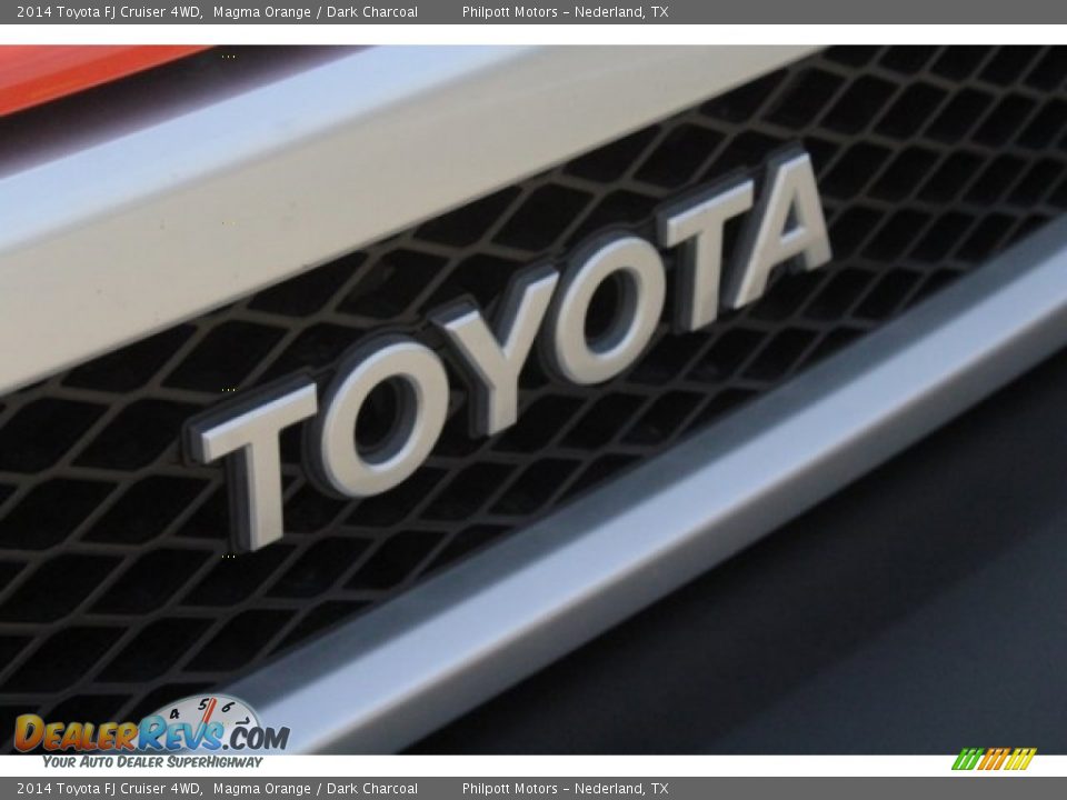 2014 Toyota FJ Cruiser 4WD Magma Orange / Dark Charcoal Photo #12