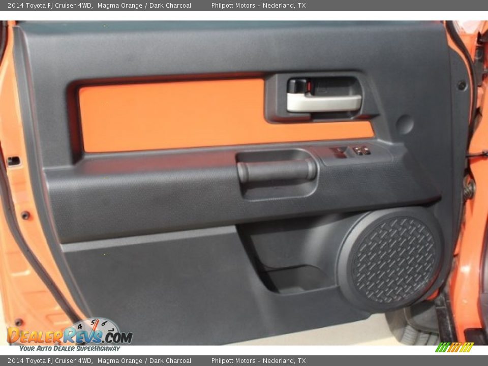2014 Toyota FJ Cruiser 4WD Magma Orange / Dark Charcoal Photo #13