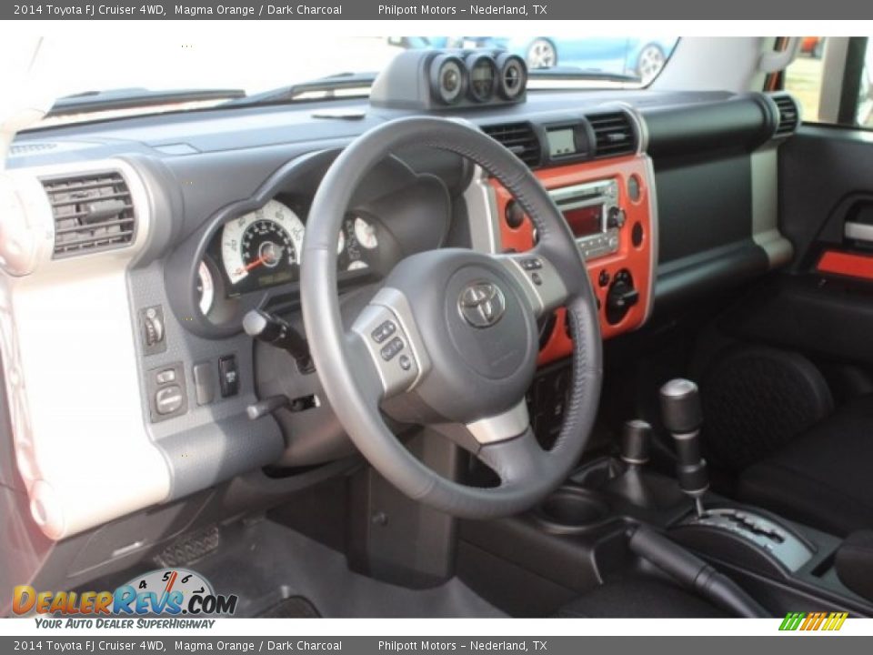 2014 Toyota FJ Cruiser 4WD Magma Orange / Dark Charcoal Photo #14