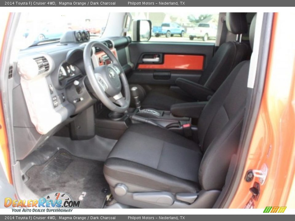 2014 Toyota FJ Cruiser 4WD Magma Orange / Dark Charcoal Photo #15