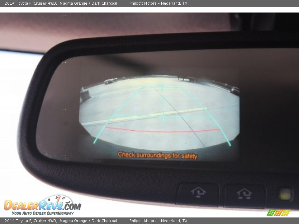 2014 Toyota FJ Cruiser 4WD Magma Orange / Dark Charcoal Photo #16