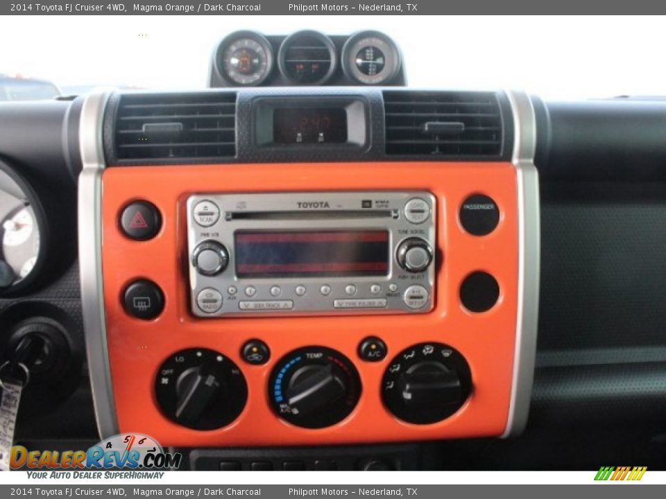 2014 Toyota FJ Cruiser 4WD Magma Orange / Dark Charcoal Photo #17