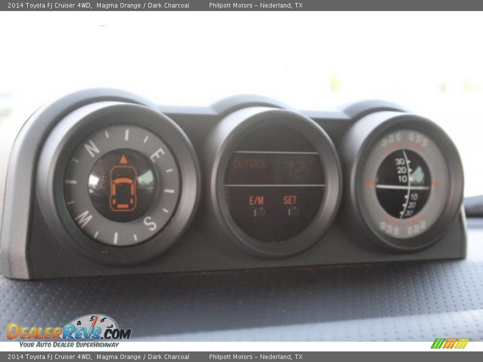 2014 Toyota FJ Cruiser 4WD Magma Orange / Dark Charcoal Photo #18