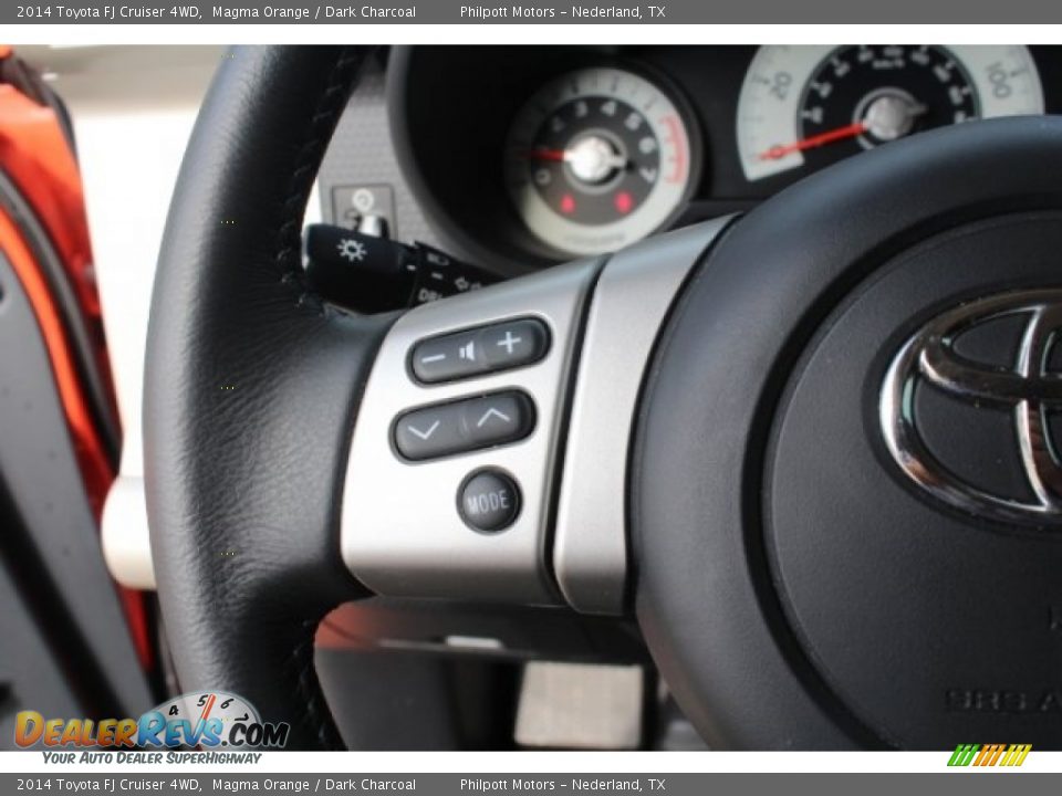 2014 Toyota FJ Cruiser 4WD Magma Orange / Dark Charcoal Photo #20