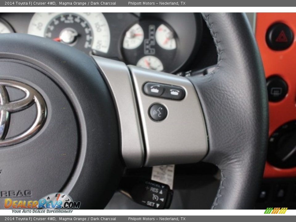 2014 Toyota FJ Cruiser 4WD Magma Orange / Dark Charcoal Photo #21