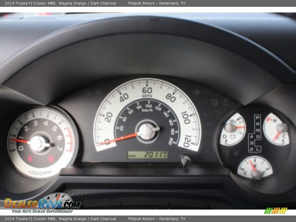 2014 Toyota FJ Cruiser 4WD Magma Orange / Dark Charcoal Photo #22