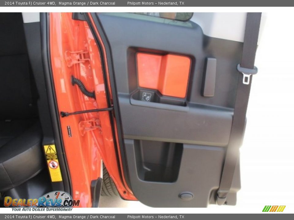 2014 Toyota FJ Cruiser 4WD Magma Orange / Dark Charcoal Photo #24