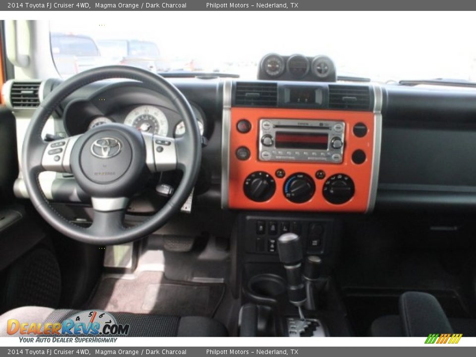 2014 Toyota FJ Cruiser 4WD Magma Orange / Dark Charcoal Photo #26