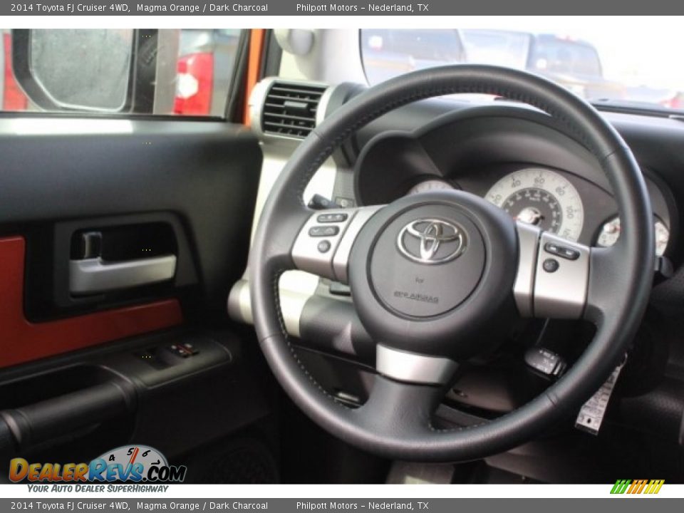 2014 Toyota FJ Cruiser 4WD Magma Orange / Dark Charcoal Photo #27