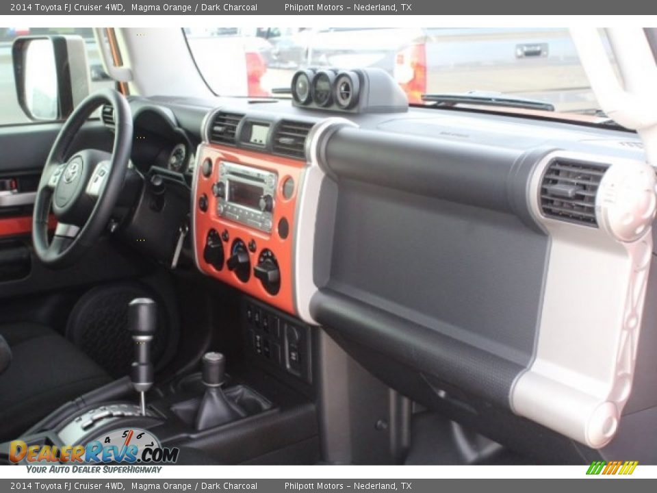2014 Toyota FJ Cruiser 4WD Magma Orange / Dark Charcoal Photo #33