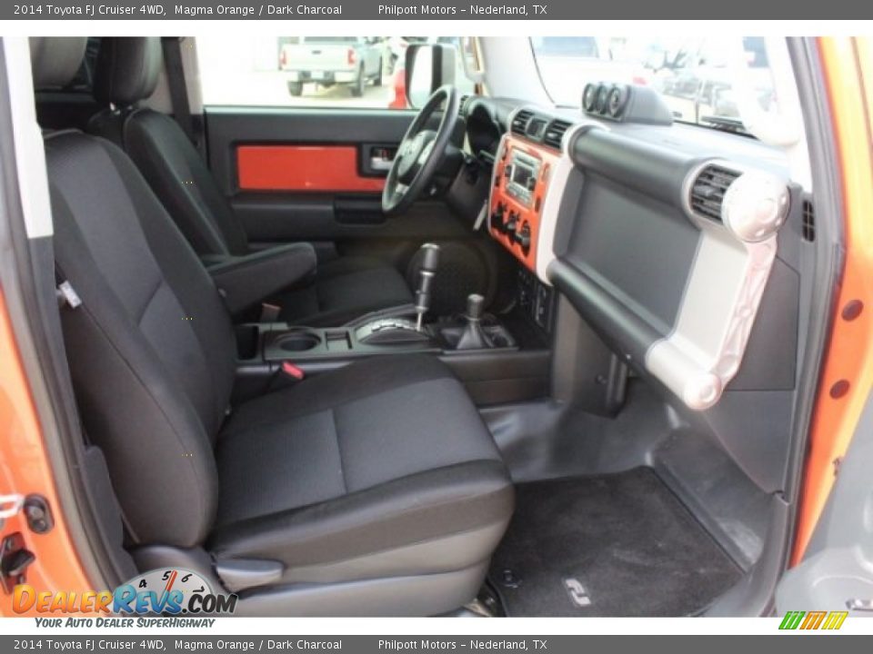 2014 Toyota FJ Cruiser 4WD Magma Orange / Dark Charcoal Photo #34