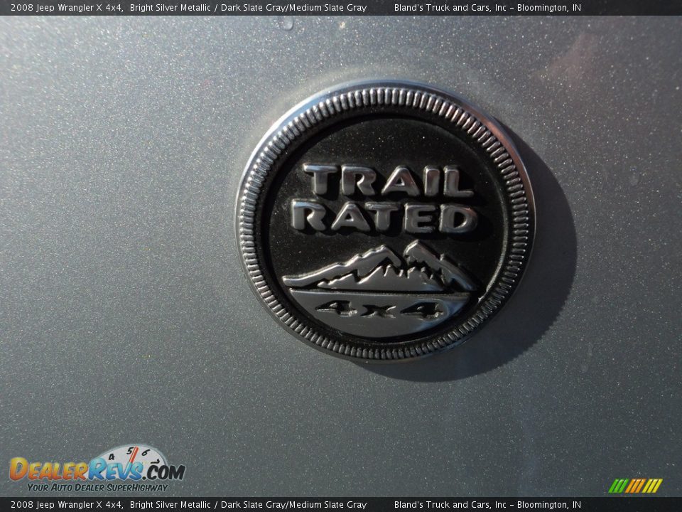 2008 Jeep Wrangler X 4x4 Bright Silver Metallic / Dark Slate Gray/Medium Slate Gray Photo #21