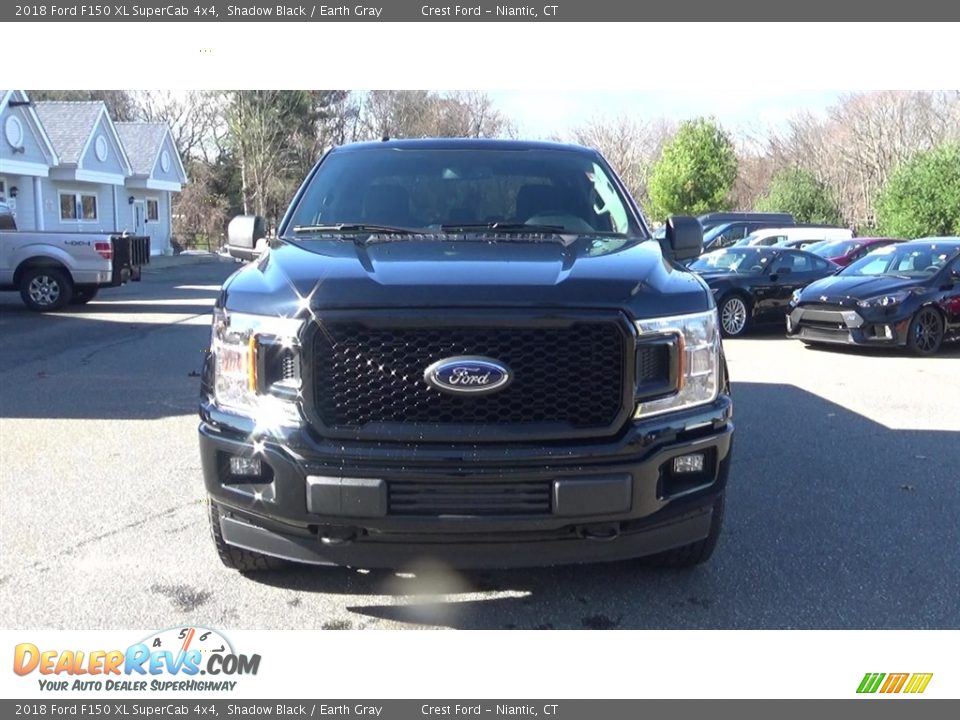2018 Ford F150 XL SuperCab 4x4 Shadow Black / Earth Gray Photo #2