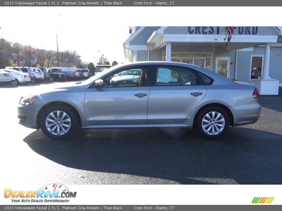 2013 Volkswagen Passat 2.5L S Platinum Gray Metallic / Titan Black Photo #4
