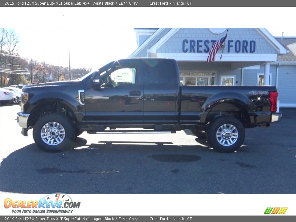 2019 Ford F250 Super Duty XLT SuperCab 4x4 Agate Black / Earth Gray Photo #4