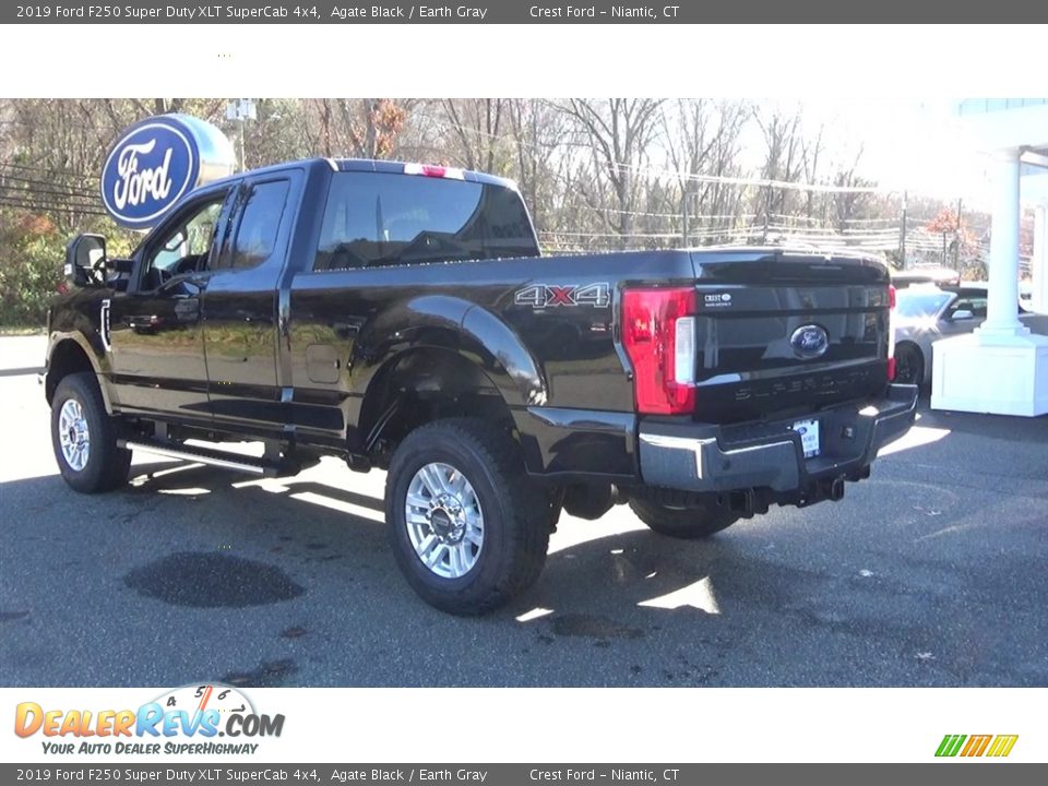 2019 Ford F250 Super Duty XLT SuperCab 4x4 Agate Black / Earth Gray Photo #5