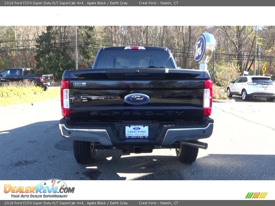 2019 Ford F250 Super Duty XLT SuperCab 4x4 Agate Black / Earth Gray Photo #6