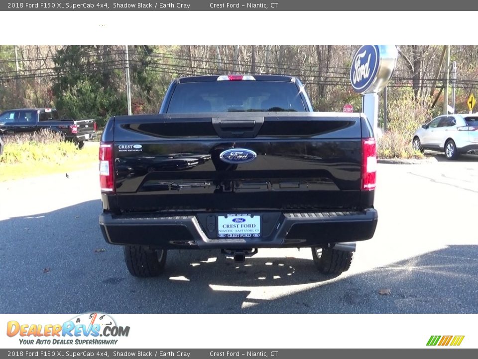 2018 Ford F150 XL SuperCab 4x4 Shadow Black / Earth Gray Photo #6