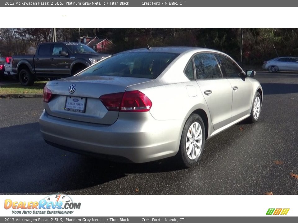 2013 Volkswagen Passat 2.5L S Platinum Gray Metallic / Titan Black Photo #7