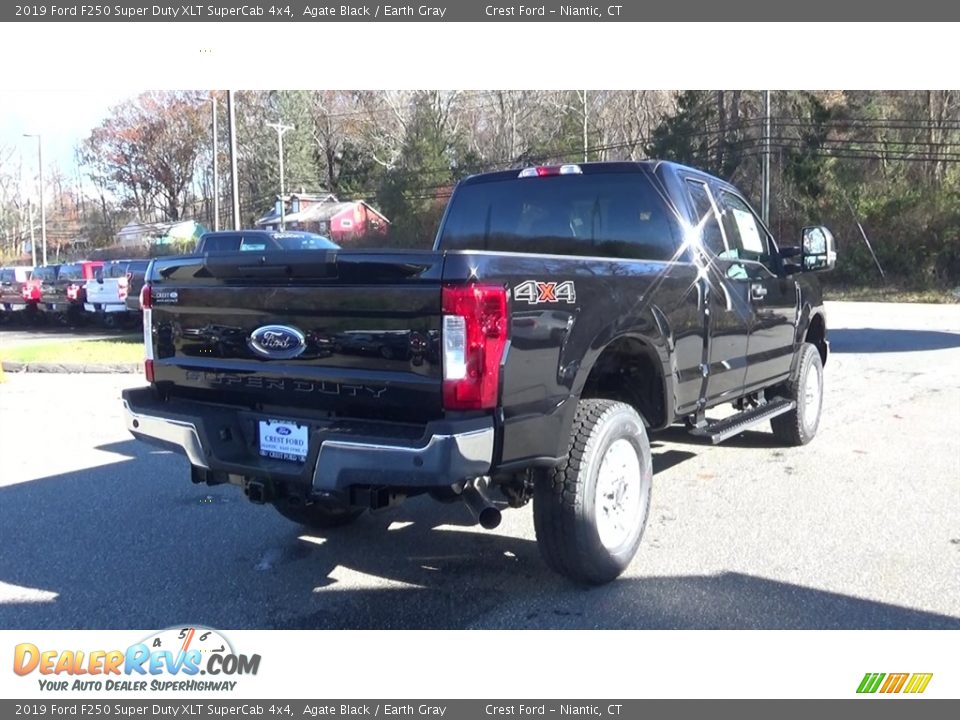 2019 Ford F250 Super Duty XLT SuperCab 4x4 Agate Black / Earth Gray Photo #7