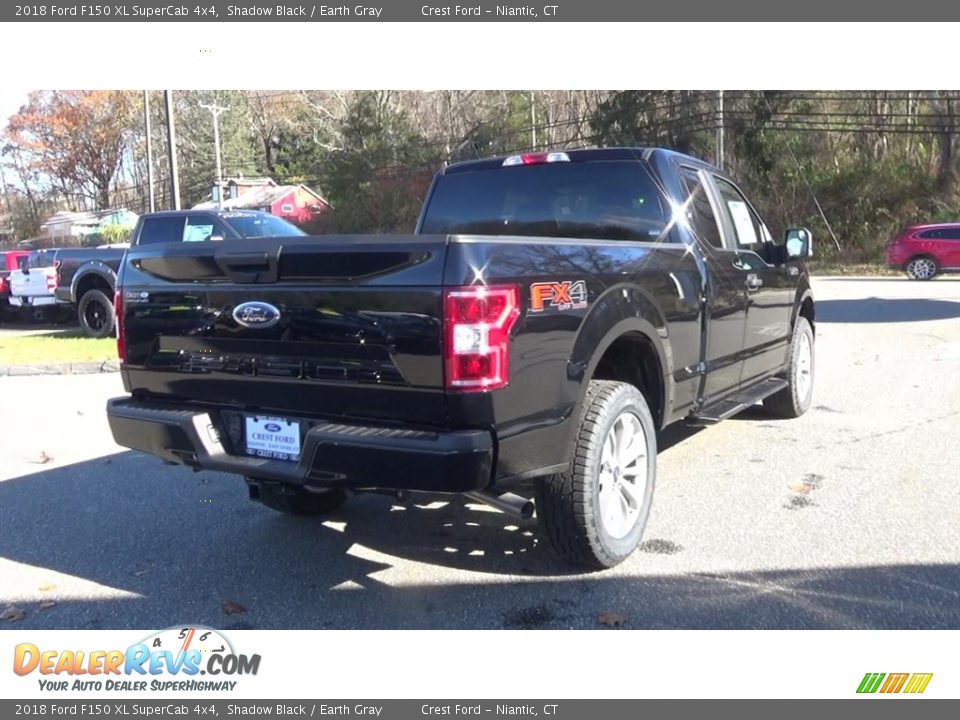 2018 Ford F150 XL SuperCab 4x4 Shadow Black / Earth Gray Photo #7