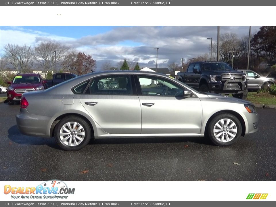 2013 Volkswagen Passat 2.5L S Platinum Gray Metallic / Titan Black Photo #8