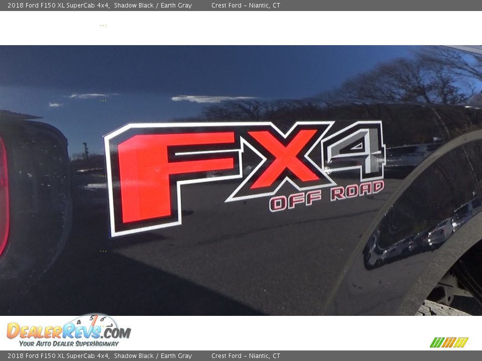 2018 Ford F150 XL SuperCab 4x4 Shadow Black / Earth Gray Photo #9