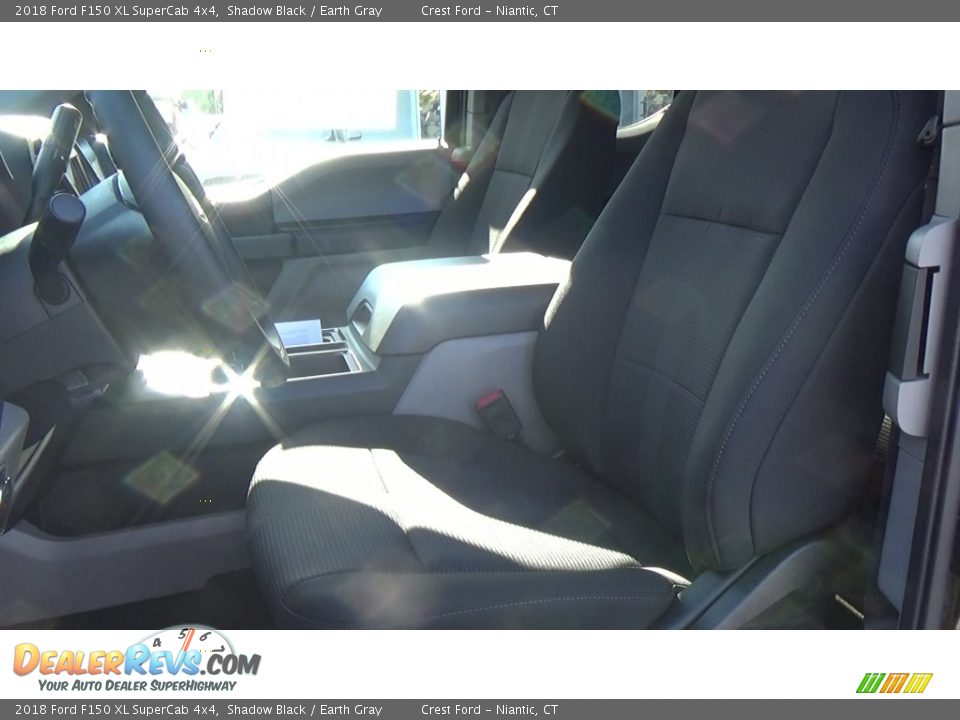 2018 Ford F150 XL SuperCab 4x4 Shadow Black / Earth Gray Photo #11