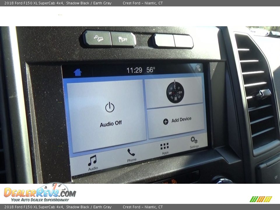 2018 Ford F150 XL SuperCab 4x4 Shadow Black / Earth Gray Photo #14