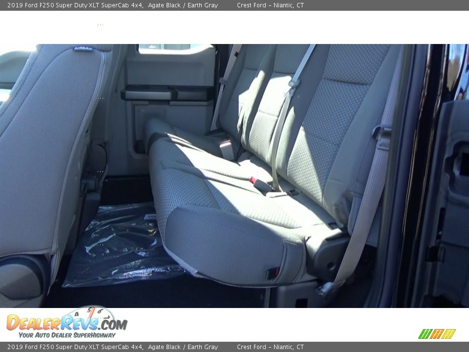 2019 Ford F250 Super Duty XLT SuperCab 4x4 Agate Black / Earth Gray Photo #17