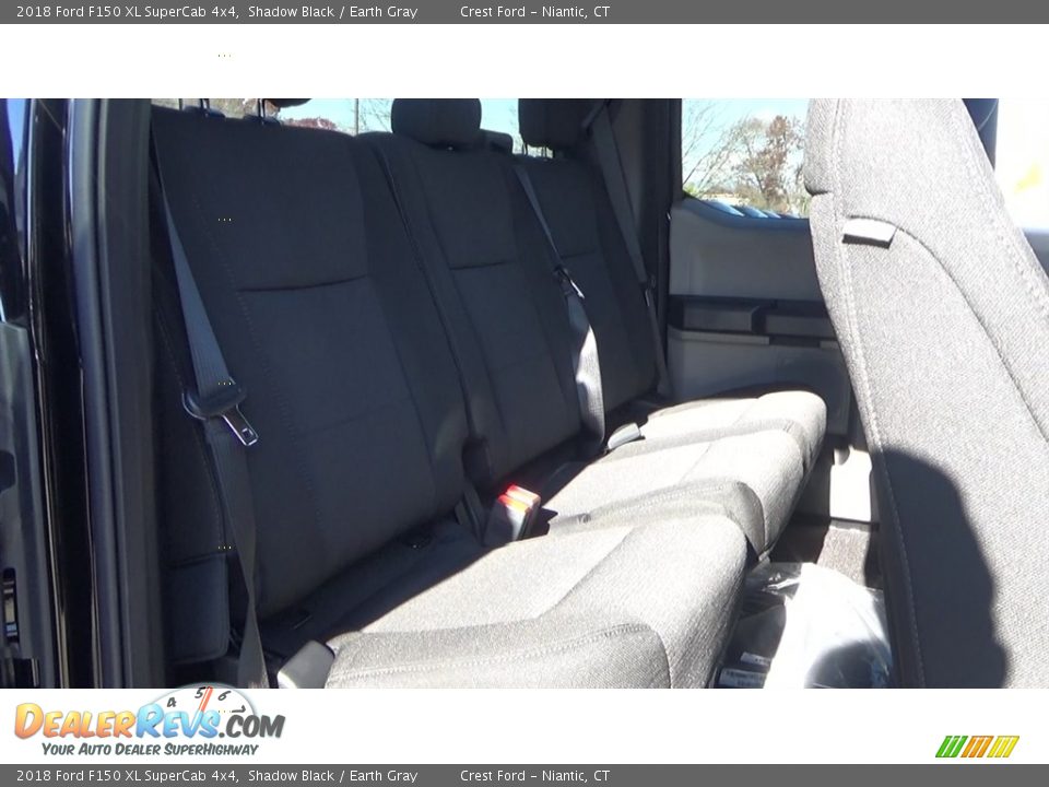 2018 Ford F150 XL SuperCab 4x4 Shadow Black / Earth Gray Photo #22