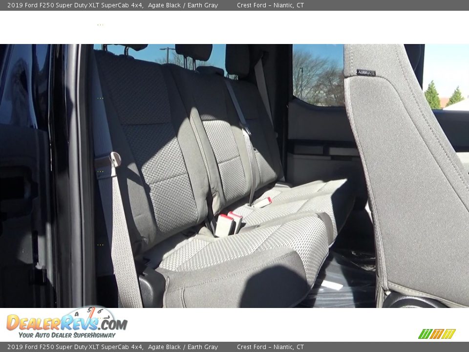 2019 Ford F250 Super Duty XLT SuperCab 4x4 Agate Black / Earth Gray Photo #22