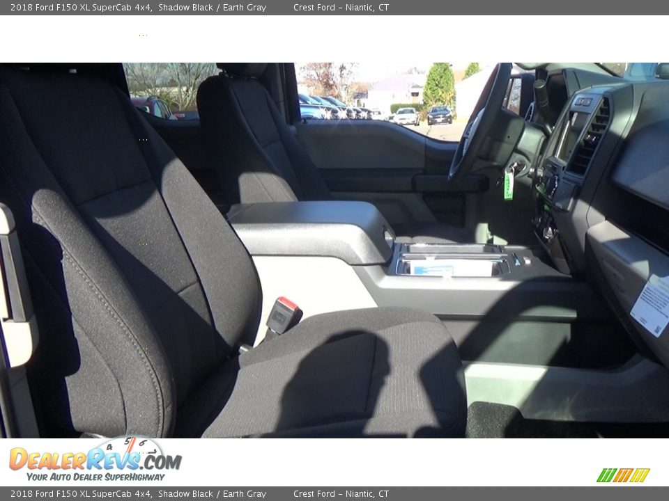 2018 Ford F150 XL SuperCab 4x4 Shadow Black / Earth Gray Photo #23