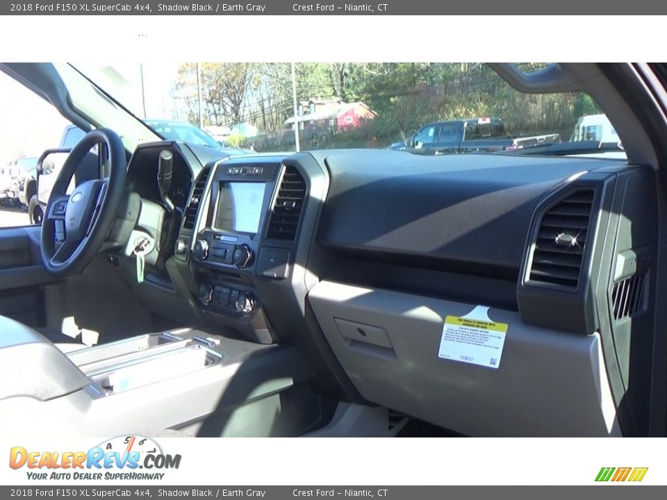 2018 Ford F150 XL SuperCab 4x4 Shadow Black / Earth Gray Photo #24