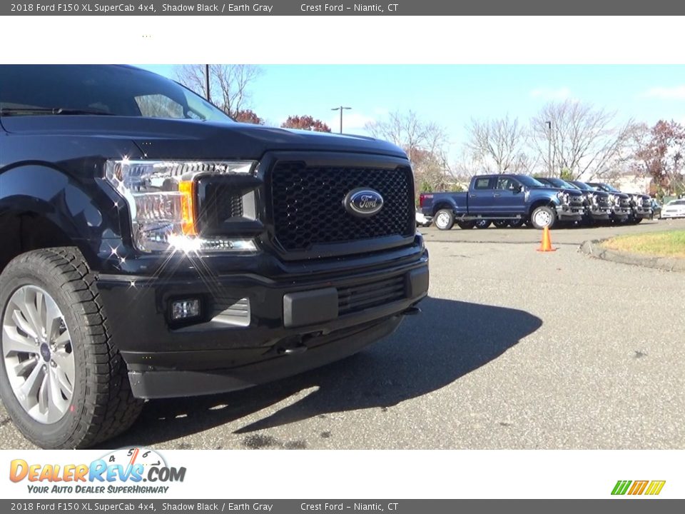 2018 Ford F150 XL SuperCab 4x4 Shadow Black / Earth Gray Photo #27