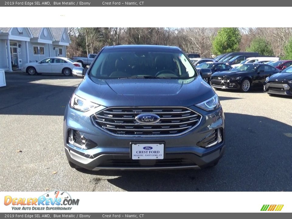 2019 Ford Edge SEL AWD Blue Metallic / Ebony Photo #2