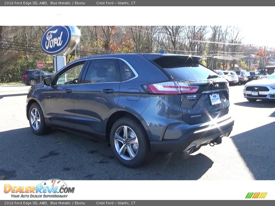 2019 Ford Edge SEL AWD Blue Metallic / Ebony Photo #5