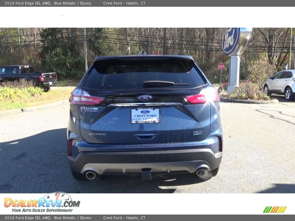 2019 Ford Edge SEL AWD Blue Metallic / Ebony Photo #6