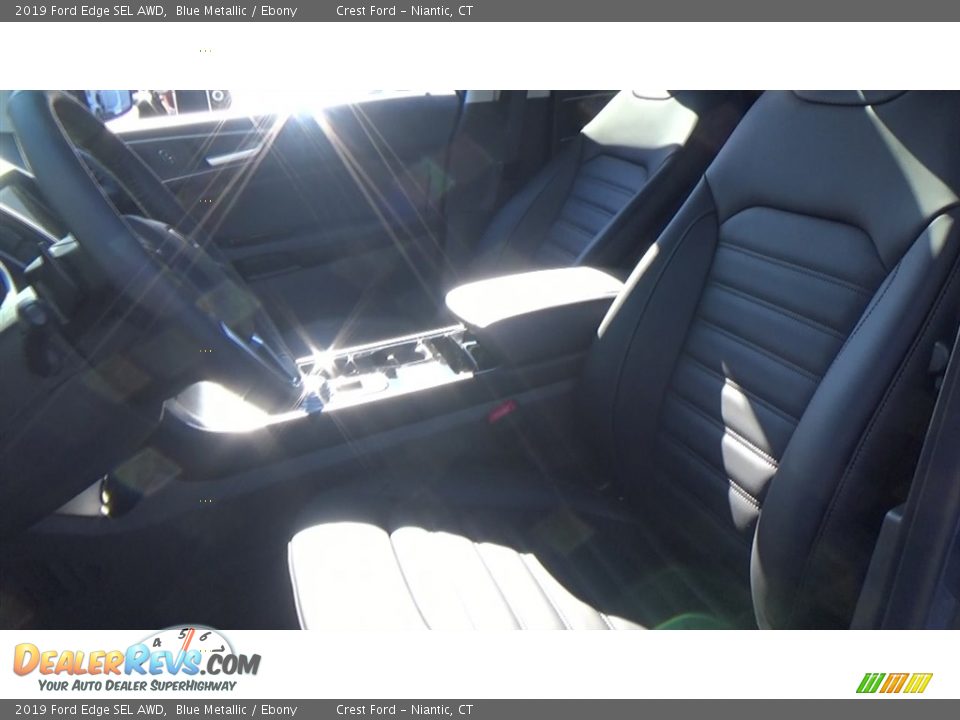 2019 Ford Edge SEL AWD Blue Metallic / Ebony Photo #12