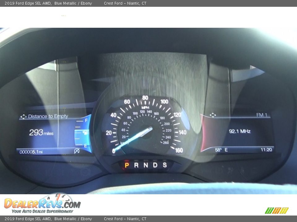 2019 Ford Edge SEL AWD Blue Metallic / Ebony Photo #14
