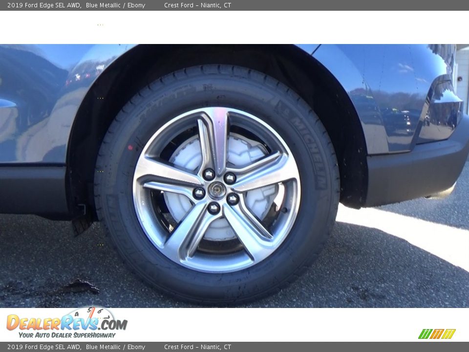 2019 Ford Edge SEL AWD Blue Metallic / Ebony Photo #21