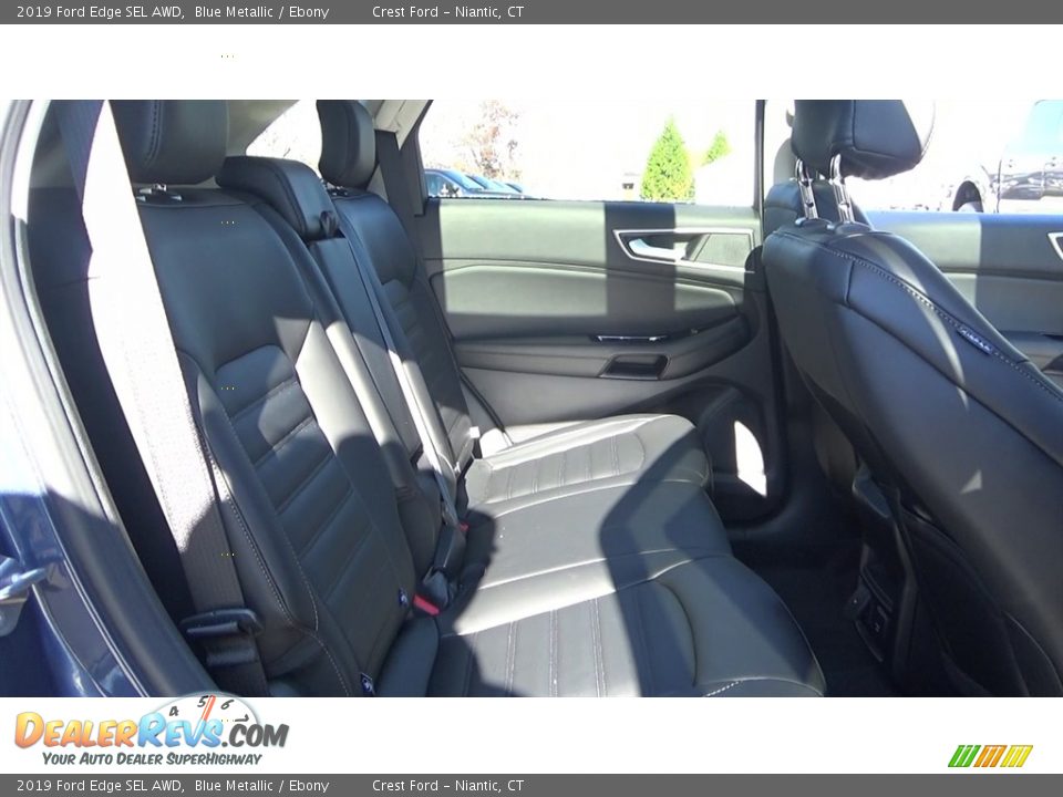 2019 Ford Edge SEL AWD Blue Metallic / Ebony Photo #24