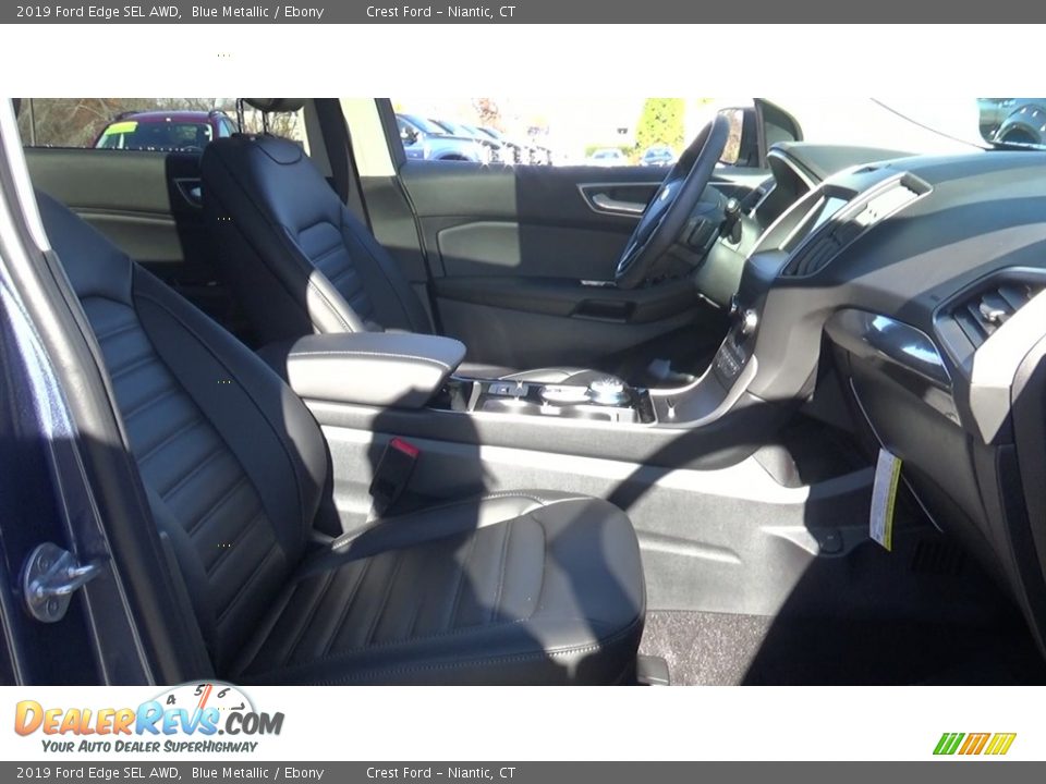 2019 Ford Edge SEL AWD Blue Metallic / Ebony Photo #25