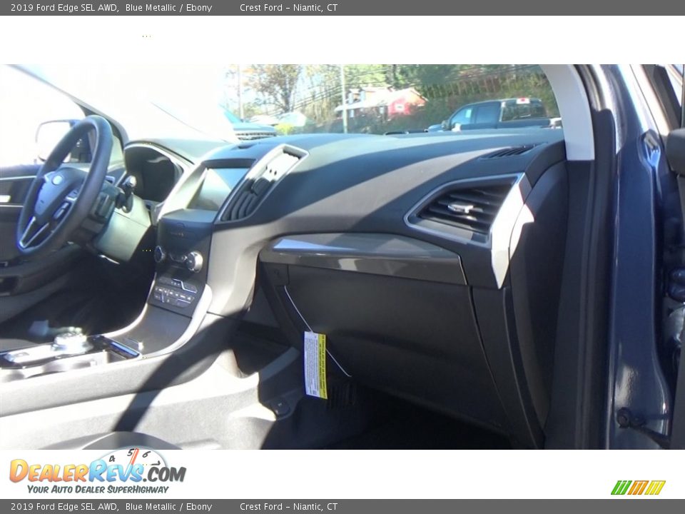 2019 Ford Edge SEL AWD Blue Metallic / Ebony Photo #26