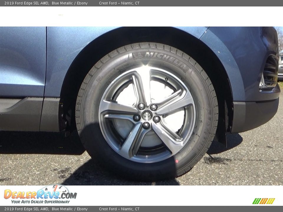 2019 Ford Edge SEL AWD Blue Metallic / Ebony Photo #27