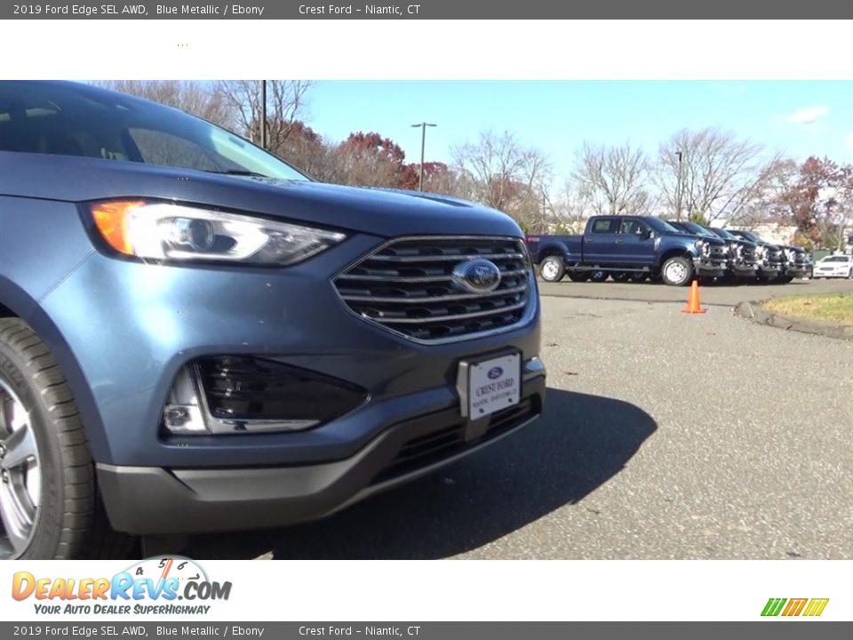 2019 Ford Edge SEL AWD Blue Metallic / Ebony Photo #28